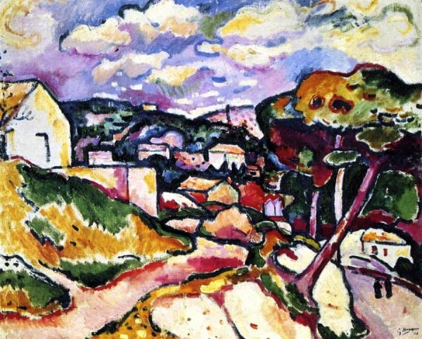 L'estaque by Georges Braque
