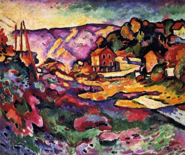L'estaque by Georges Braque Oil Painting Reproductions