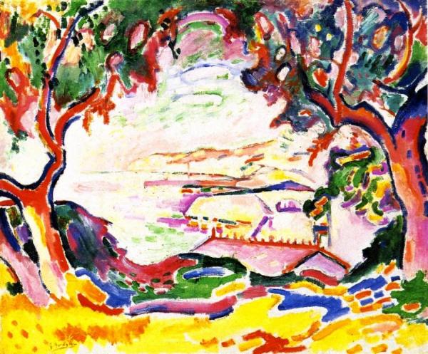 Landscape At L'estaque by Georges Braque