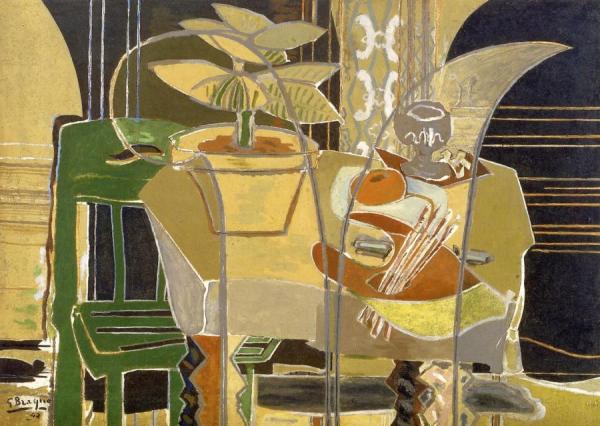 Large Interior With Palette by Georges Braque
