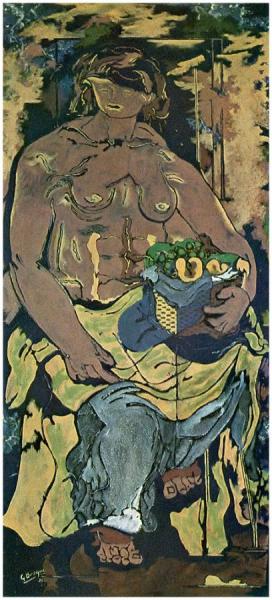 Nude Woman With Basket Of Fruit by Georges Braque