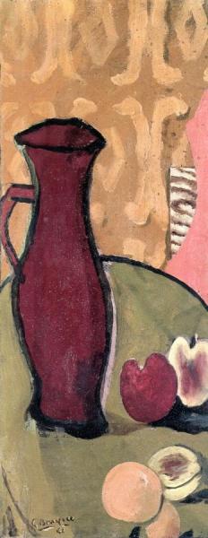 Peaches And Pitcher by Georges Braque Oil Painting Reproductions