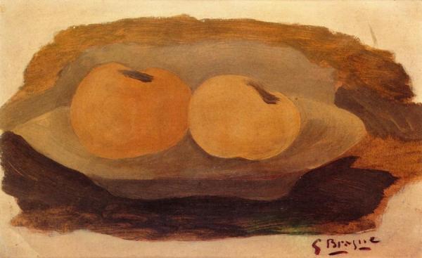 Plate Of Apples by Georges Braque Oil Painting Reproductions