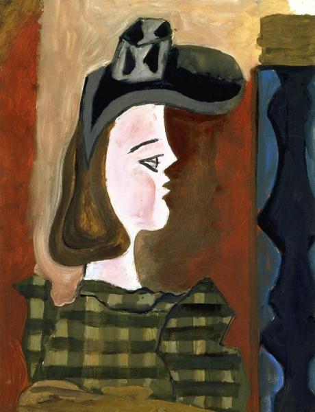 Profile Of A Woman In A Hat by Georges Braque