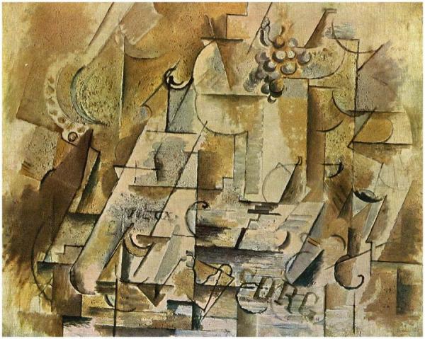 Still Life With A Bunch Of Grapes by Georges Braque