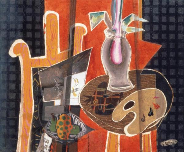 Still Life With Easel by Georges Braque