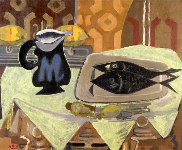 Georges Braque Still Life With Fish