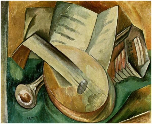Georges Braque Still Life With Musical Instruments