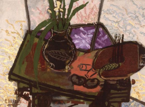 Still Life With Palette by Georges Braque