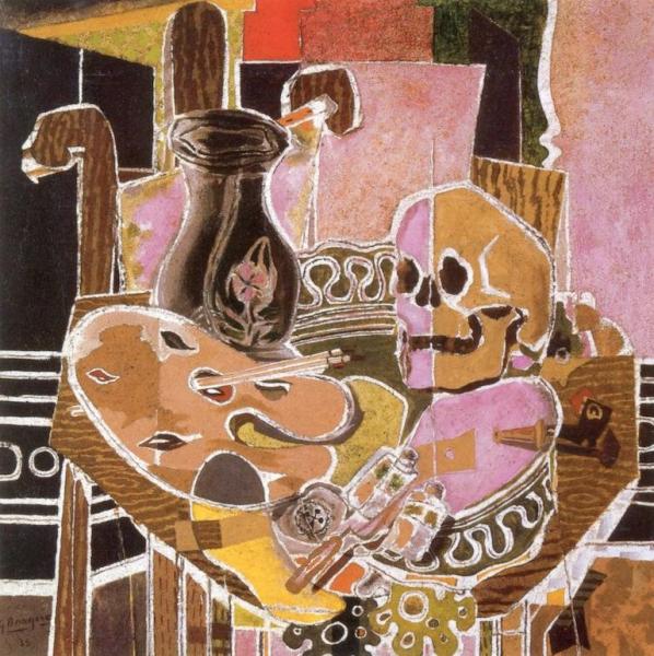Studio With Skull by Georges Braque