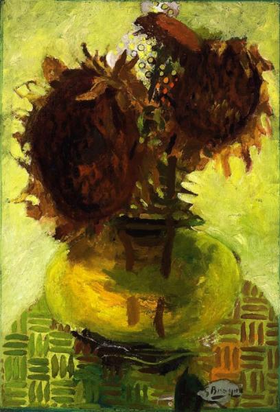 Sunflowers At Choisel by Georges Braque