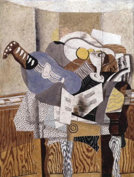 The Blue Mandolin by Georges Braque