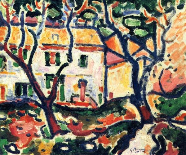 The House Behind The Trees by Georges Braque
