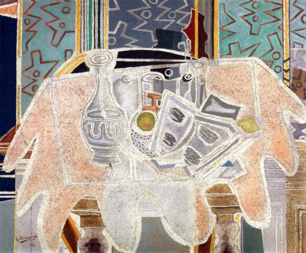 The Pink Tablecloth by Georges Braque Oil Painting Reproductions