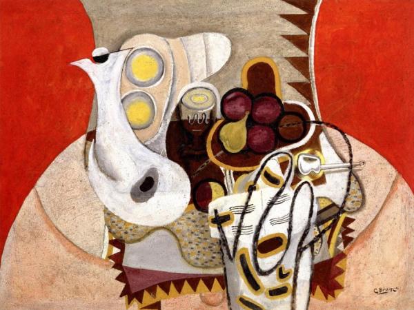 The Pink Tablecloth by Georges Braque Oil Painting Reproductions