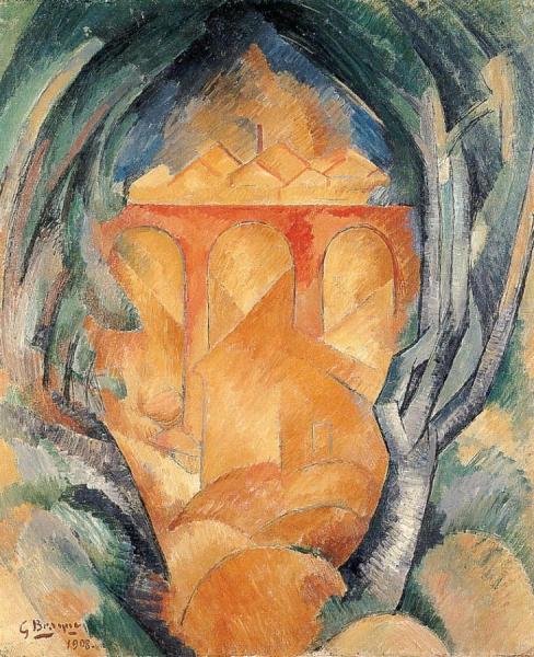 The Viaduct At L'estaque by Georges Braque