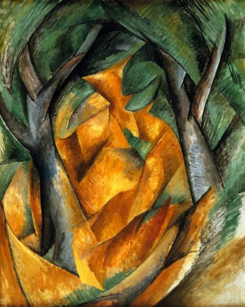 Trees At L'estaque by Georges Braque