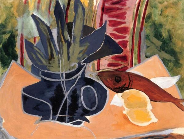 Vase Of Leaves by Georges Braque