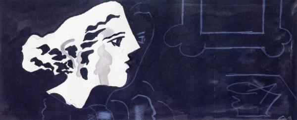 Woman's Head In Profile by Georges Braque