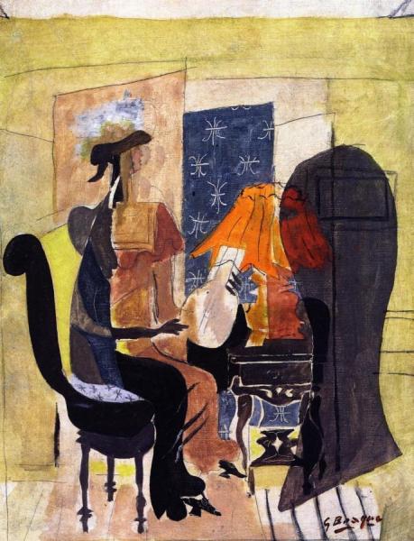 Georges Braque Woman With A Mandolin
