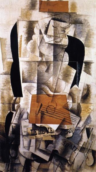 Young Girl With Guitar by Georges Braque
