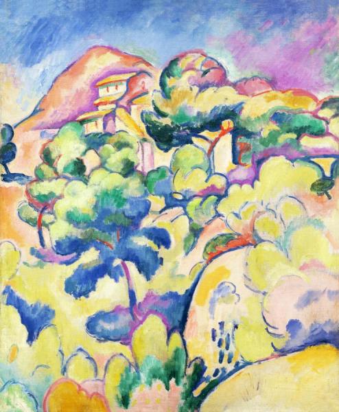 Landscape At La Ciotat, 1907 by Georges Braque