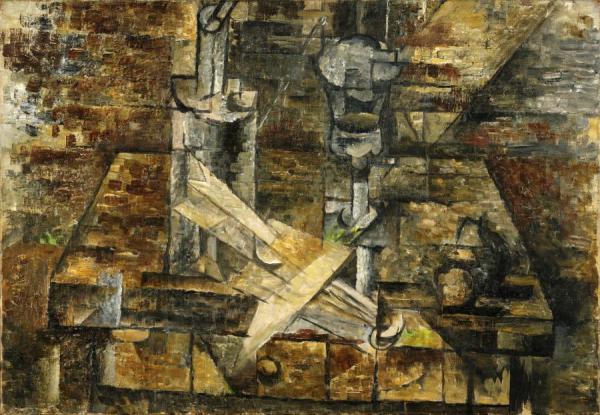 The Table (still Life With Fan) by Georges Braque