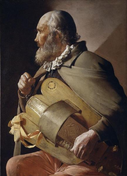 Blind Hurdy-gurdy Player by Georges De La Tour Oil Painting Reproductions