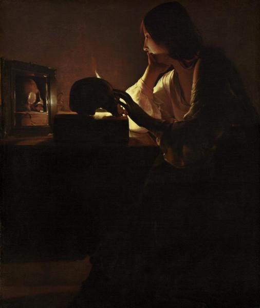 The Repentant Magdalen by Georges De La Tour