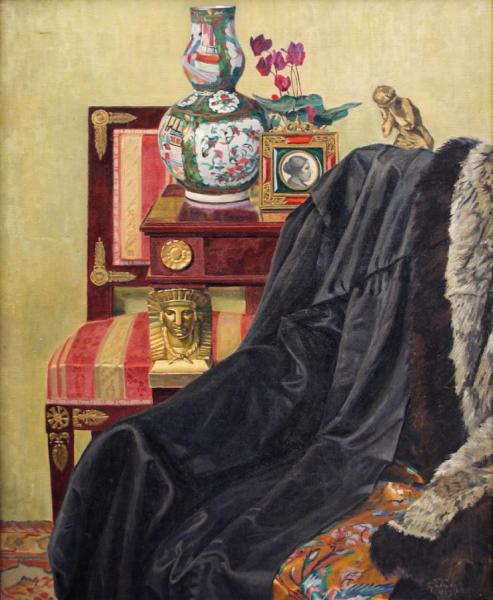 Corner Of The Salon by Georges Emile Lebacq