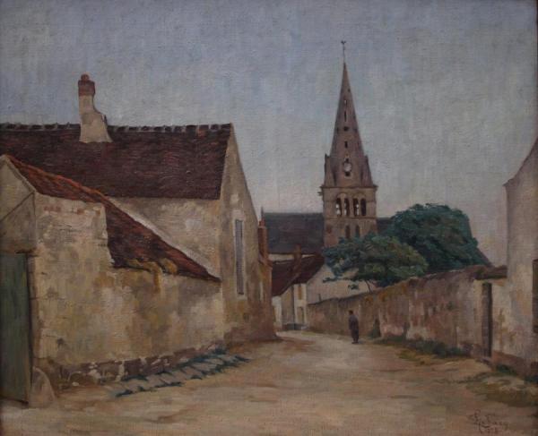Evening In Chamant by Georges Emile Lebacq