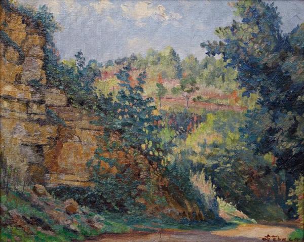 Path In Dordogne by Georges Emile Lebacq