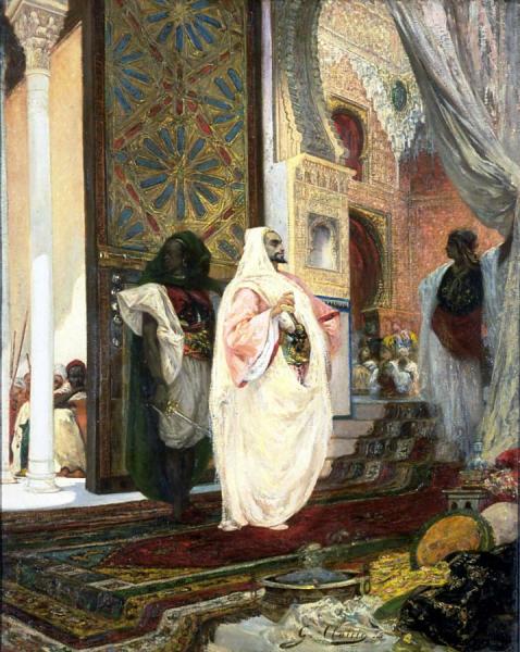 Entering The Harem by Georges Jules Victor Clairin