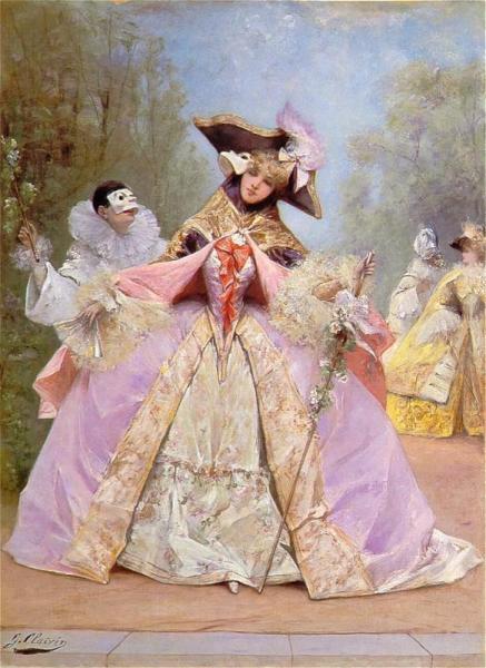 The Masked Ball by Georges Jules Victor Clairin Oil Painting Reproductions