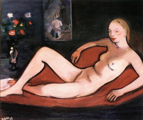 Reclining Nude by Georges Kars Oil Painting Reproductions