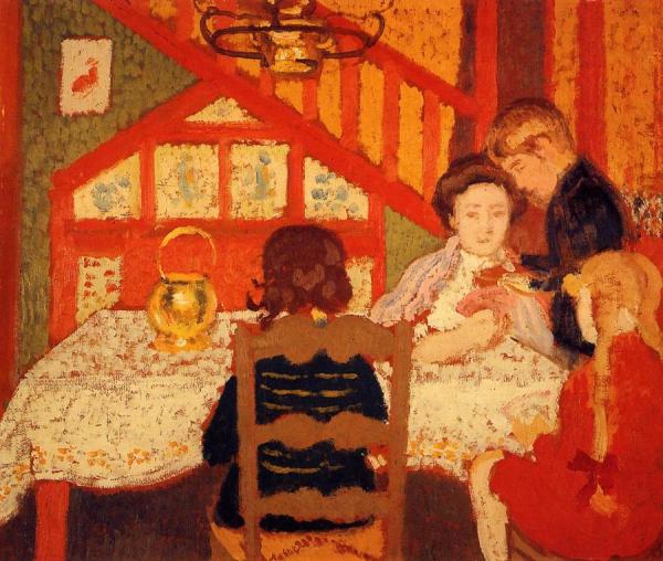 Family Gathering In Saint-idesbald by Georges Lemmen