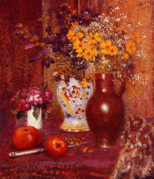 Georges Lemmen Flowers And Apples