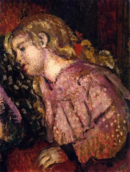 Portrait Of Elizabeth, The Artist's Daughter by Georges Lemmen