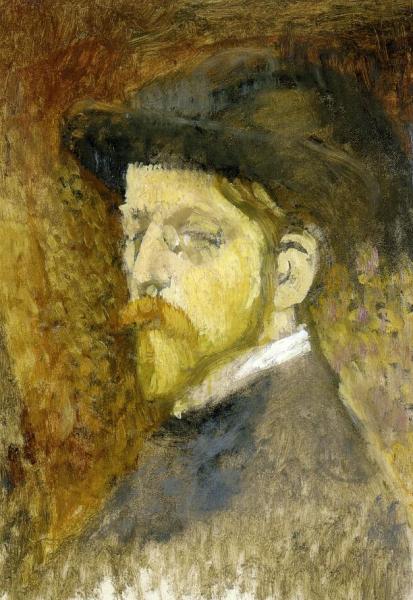 Self Portrait by Georges Lemmen Oil Painting Reproductions