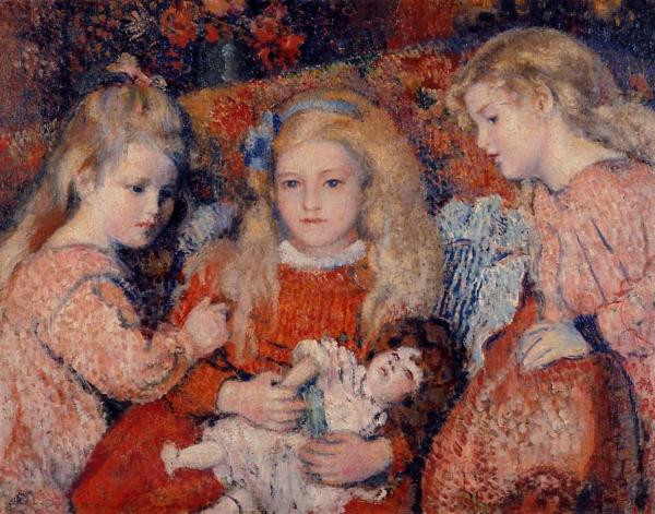 Three Little Girls by Georges Lemmen