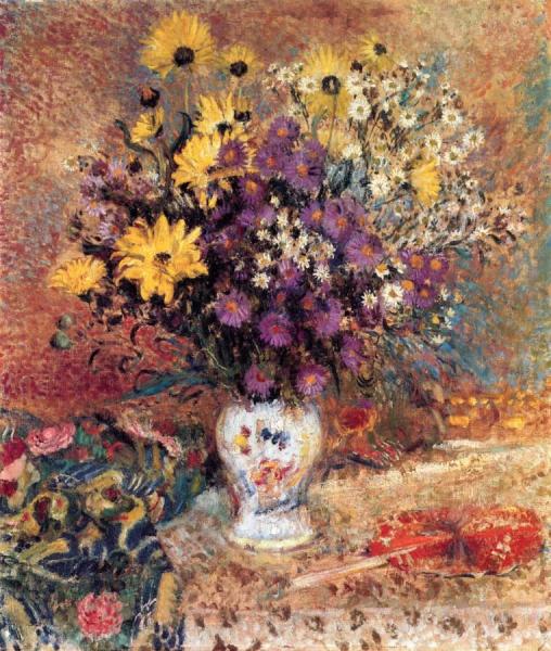 Vase Of Flowers by Georges Lemmen