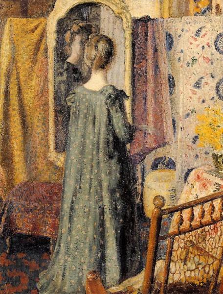Woman Standing In Front Of The Mirror by Georges Lemmen