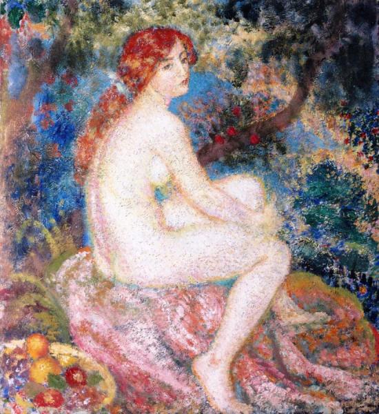 Georges Lemmen Woman With Red Hair