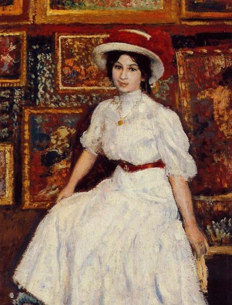 Georges Lemmen Young Girl In White