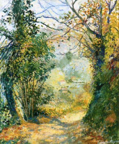 By The River by Georges Manzana Pissarro