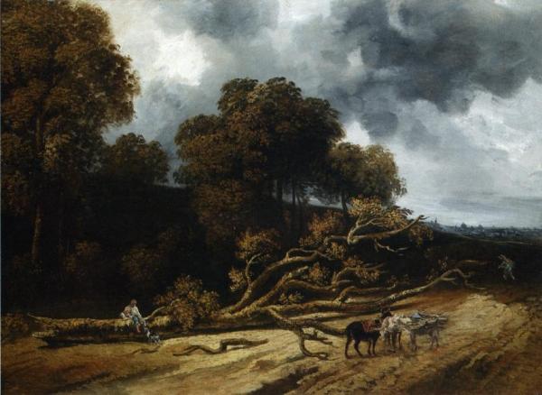 A Landscape With Fallen Trees by Georges Michel