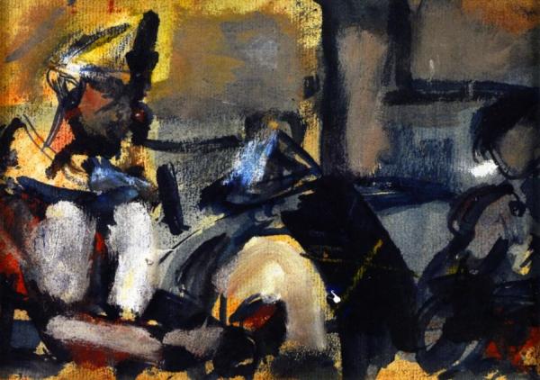 A Parade (study) by Georges Rouault