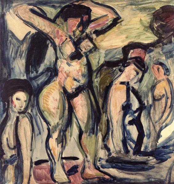 Bathers (composition) by Georges Rouault