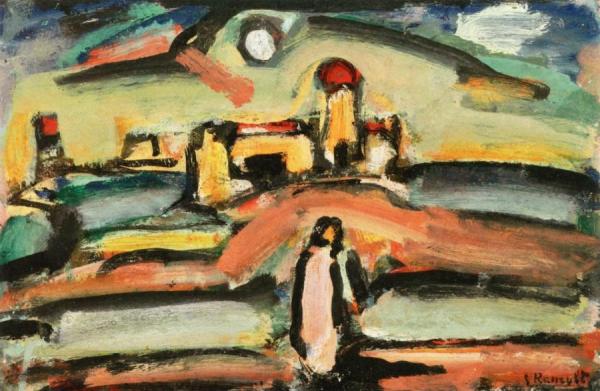 Biblical Landscape by Georges Rouault Oil Painting Reproductions