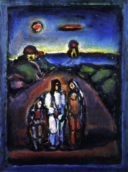 Christ And His Discples by Georges Rouault